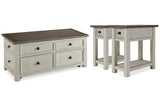 Bolanburg Two-tone Coffee Table and 2 End Tables