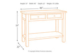 Bolanburg Two-tone Sofa/Console Table