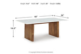 Isanti Light Brown/White Coffee Table and 2 End Tables