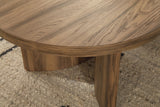 Austanny Warm Brown Coffee Table and 2 End Tables