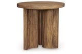 Austanny Warm Brown Coffee Table and 2 End Tables