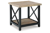 Bristenfort Brown/Black Coffee Table and 2 End Tables