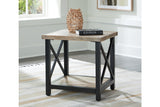 Bristenfort Brown/Black Coffee Table and 2 End Tables