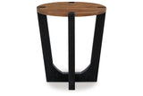 Hanneforth Brown/Black Coffee Table and 2 End Tables