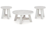 Jallison Off White Coffee Table and 2 End Tables