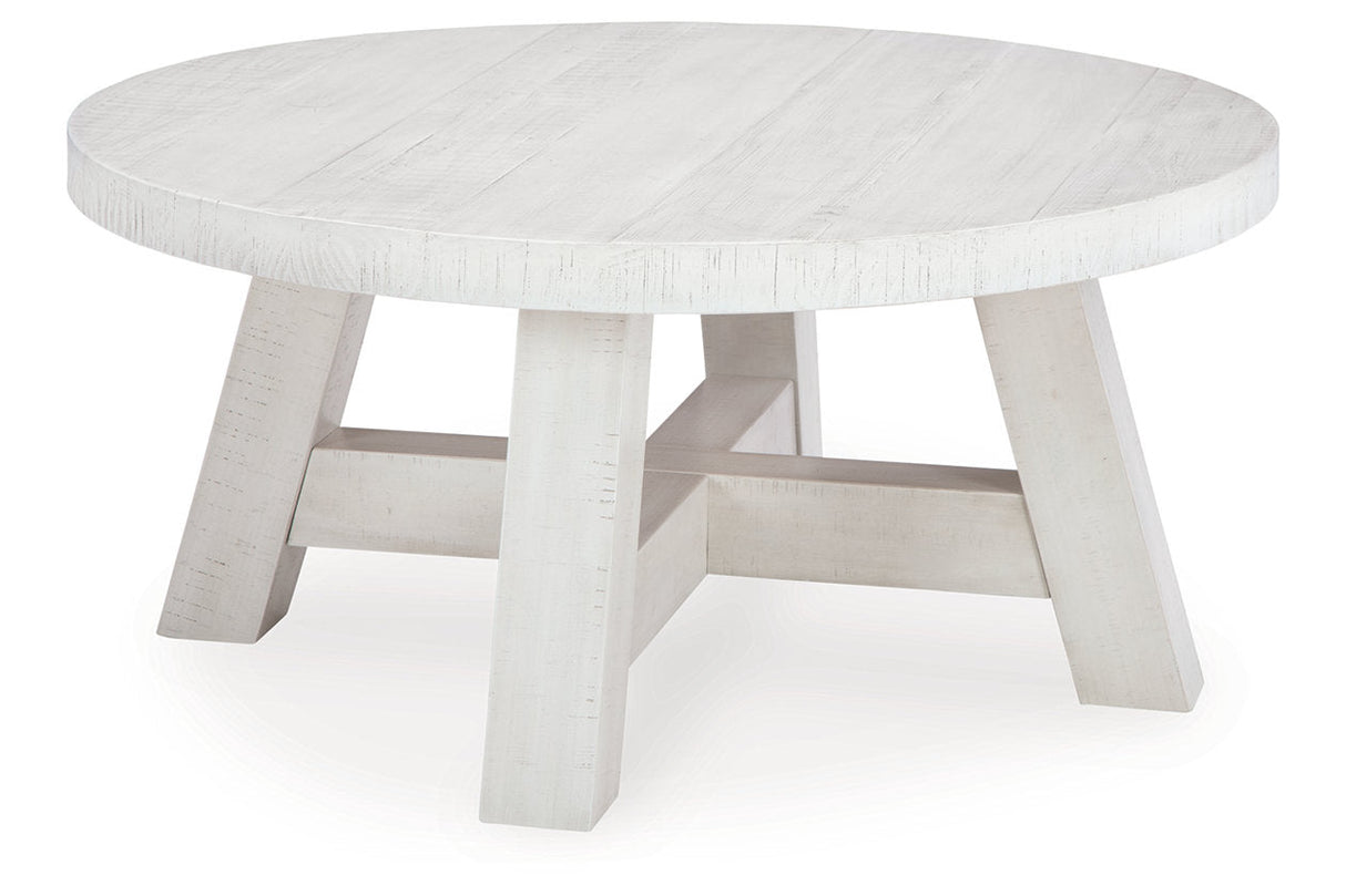 Jallison Off White Coffee Table and 2 End Tables