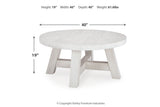 Jallison Off White Coffee Table and 2 End Tables