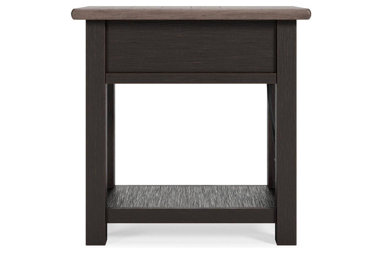 Tyler Creek Two-tone Chairside End Table