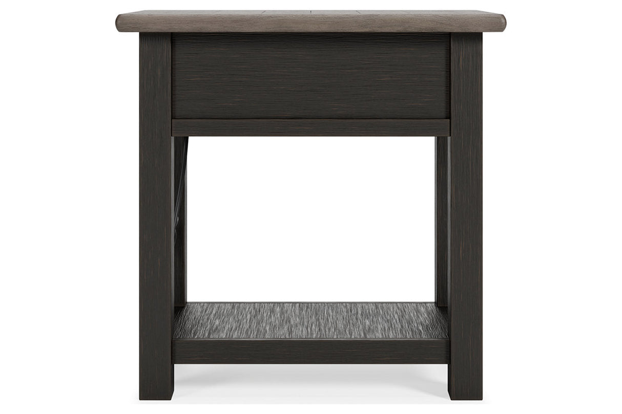 Tyler Creek Two-tone Chairside End Table