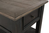 Tyler Creek Grayish Brown/Black End Table