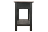 Tyler Creek Grayish Brown/Black Sofa/Console Table