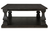 Wellturn Black Coffee Table and 2 End Tables