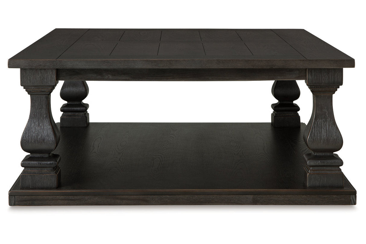 Wellturn Black Coffee Table and 1 End Table