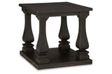 Wellturn Black Coffee Table and 2 End Tables