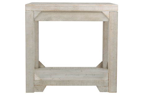 Fregine Whitewash End Table