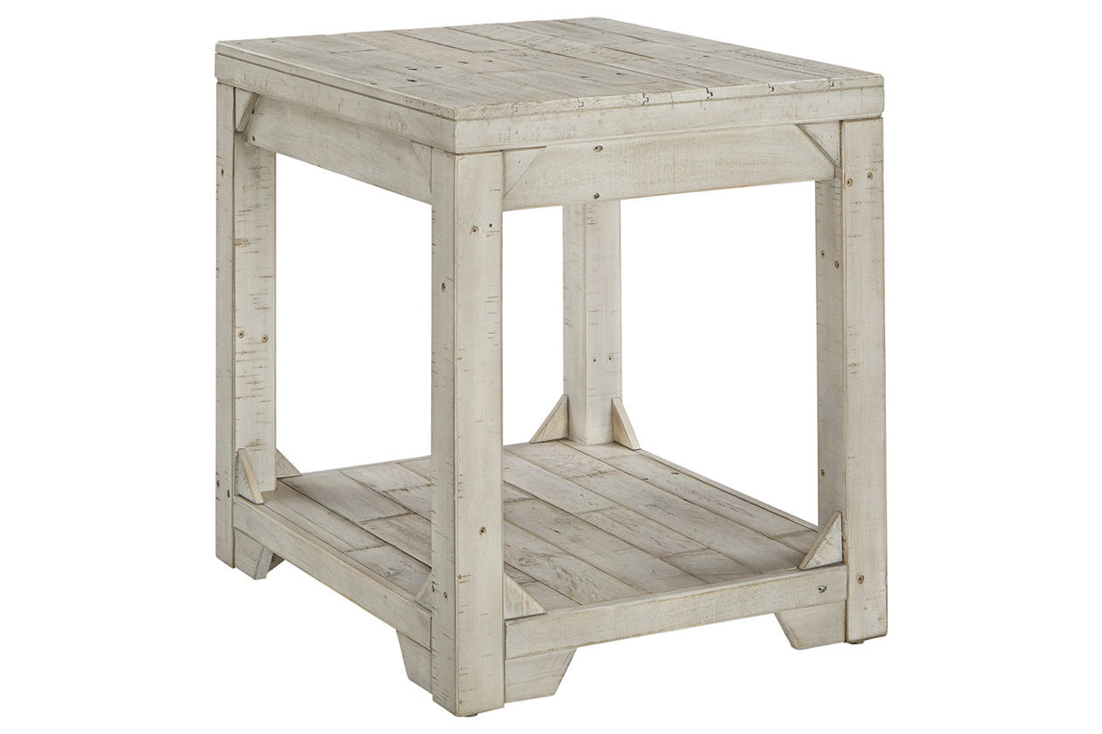 Fregine Whitewash End Table