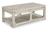 Fregine Whitewash Coffee Table and 2 End Tables