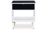 Gardoni White/Black Coffee Table and 2 End Tables