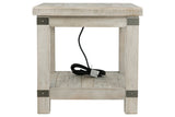 Carynhurst White Wash Gray End Table