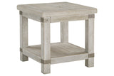 Carynhurst White Wash Gray End Table