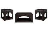 Yellink Black Coffee Table and 2 End Tables