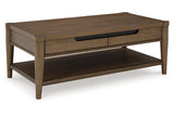 Roanhowe Brown Coffee Table and 2 End Tables