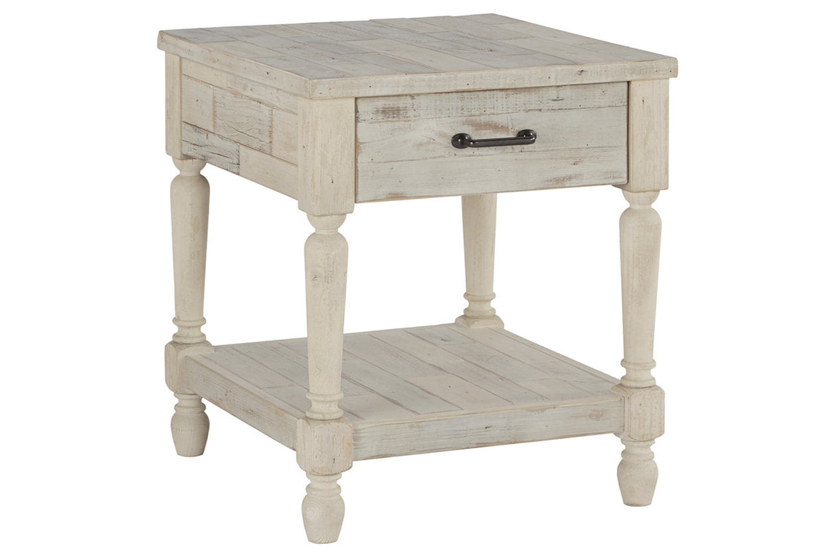 Shawnalore Whitewash End Table