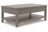 Charina Antique Gray Coffee Table and 2 End Tables