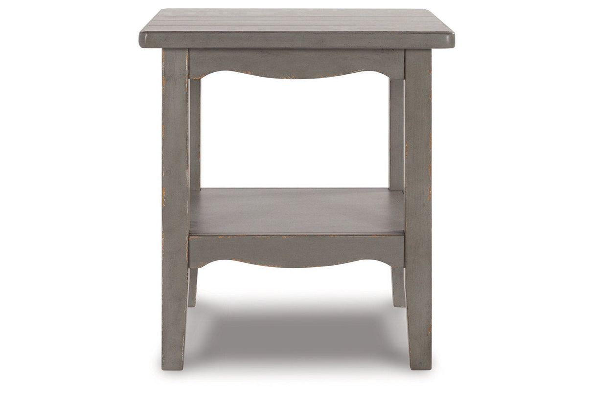 Charina Antique Gray Coffee Table and 2 End Tables