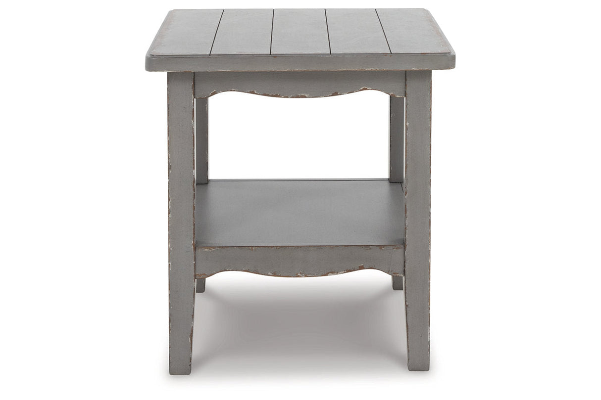 CHARINA Antique Gray End Table