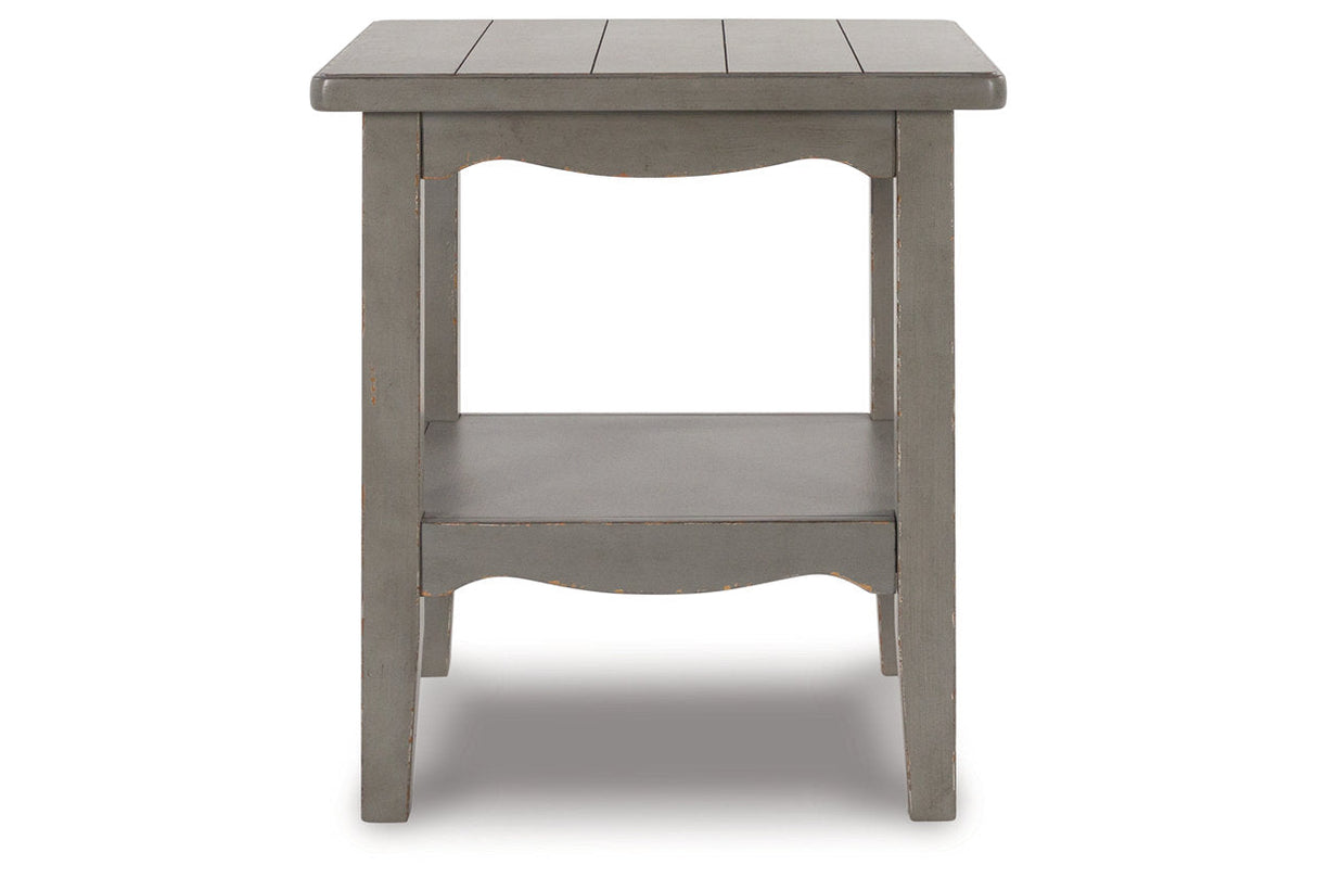 Charina Antique Gray Coffee Table and 2 End Tables