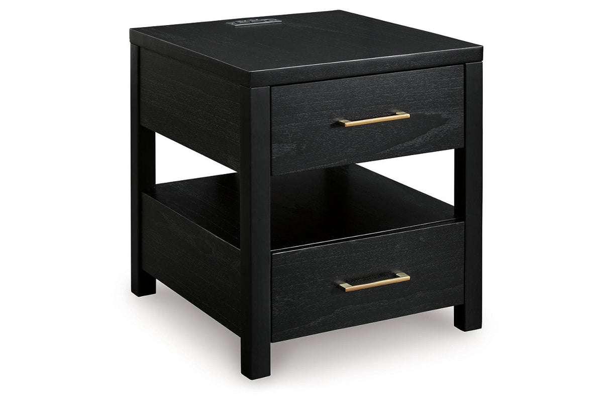 Winbardi Black Coffee Table and 2 End Tables