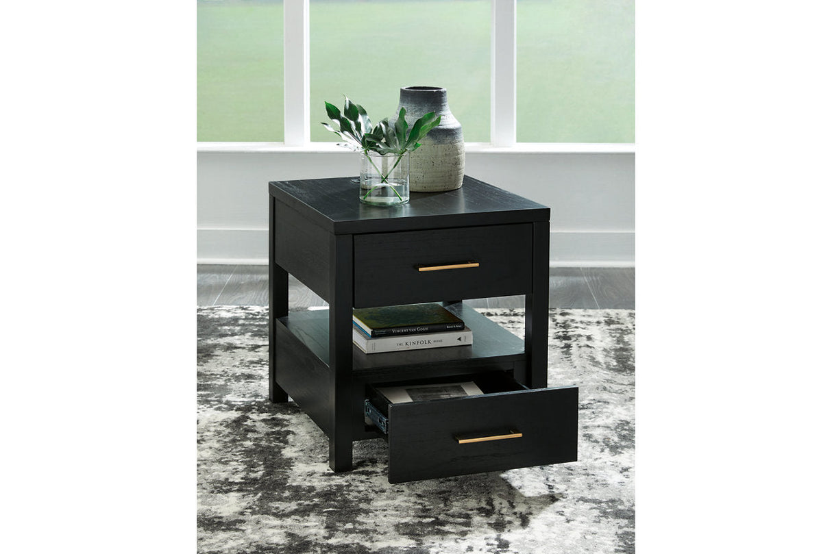 Winbardi Black Coffee Table and 2 End Tables