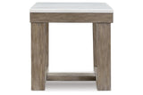 Loyaska Brown/Ivory Coffee Table and 2 End Tables