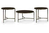 Doraley Brown/Gray Coffee Table and 2 Chairside End Tables