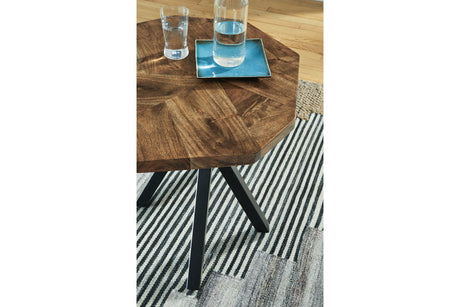 Haileeton Brown/Black End Table