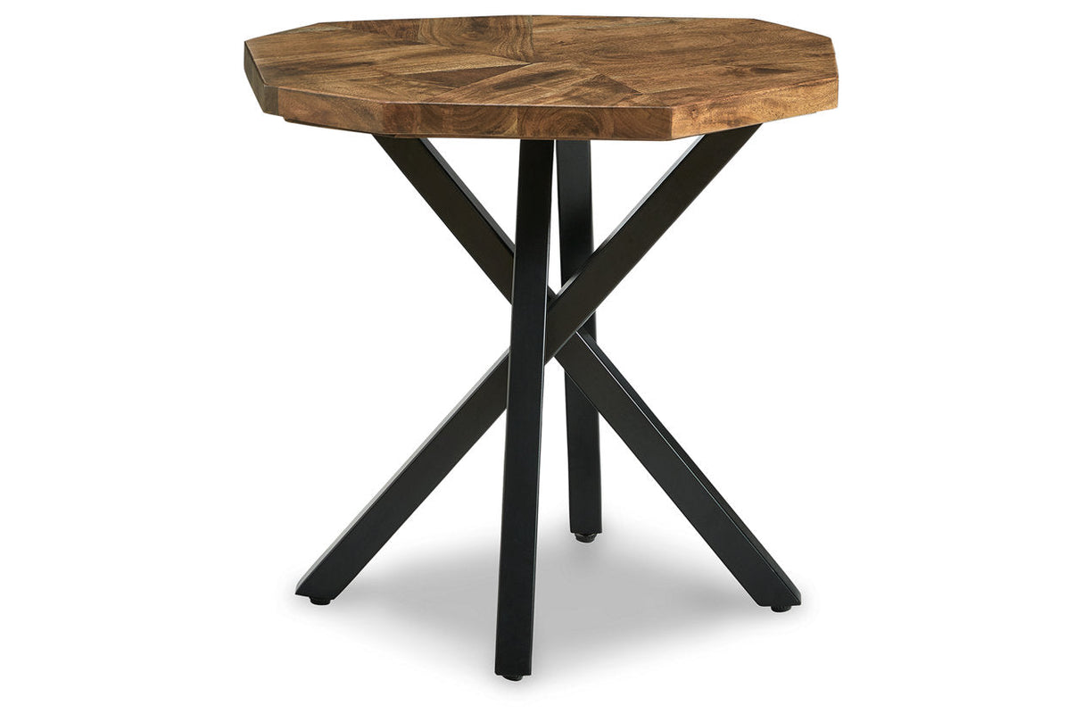 Haileeton Brown/Black End Table