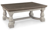 Havalance Gray/White Coffee Table and 2 End Tables