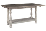 Havalance Gray/White Sofa/Console Table