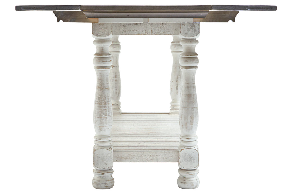 Havalance Gray/White Sofa/Console Table