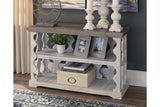 Havalance Gray/White Sofa/Console Table