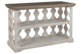 Havalance Gray/White Sofa/Console Table