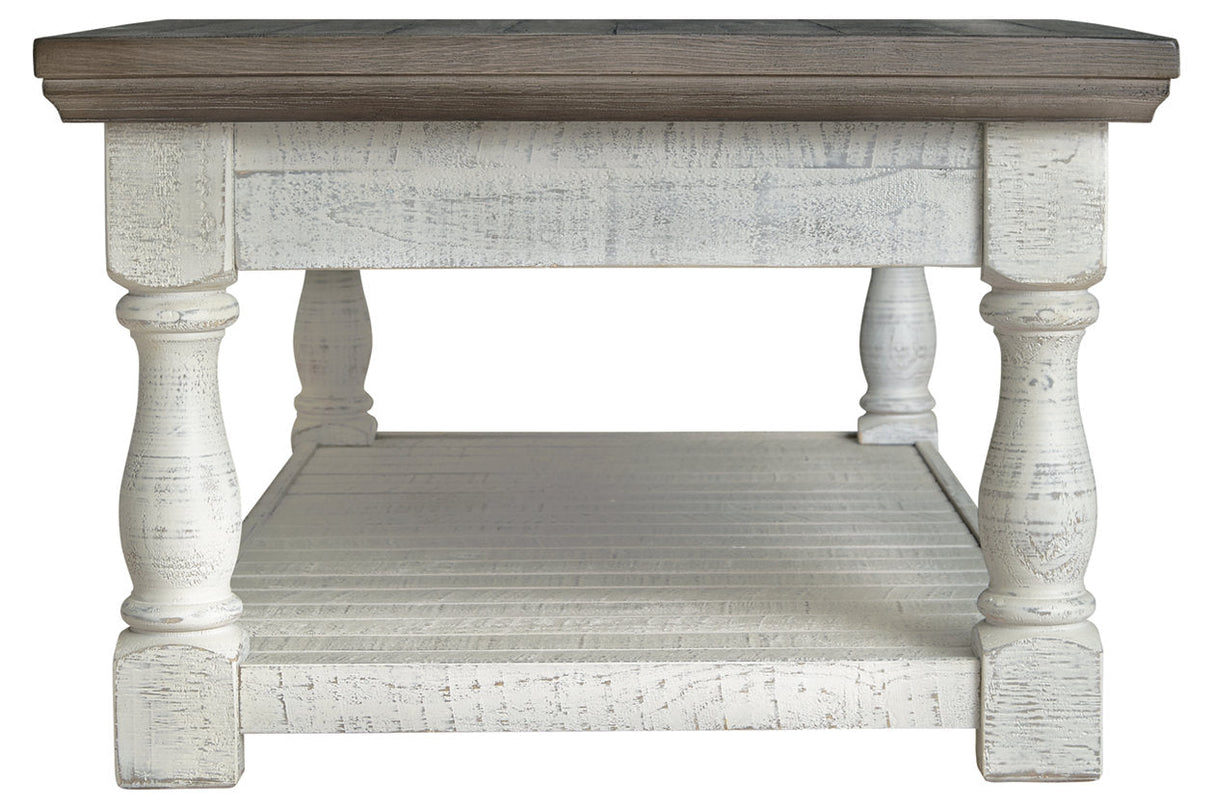 Havalance Gray/White Lift-Top Coffee Table