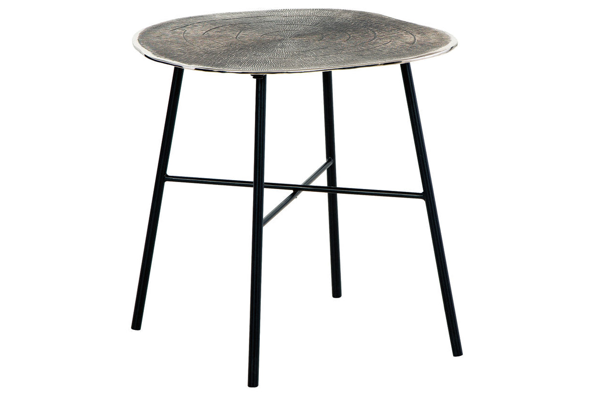 Laverford Chrome/Black End Table