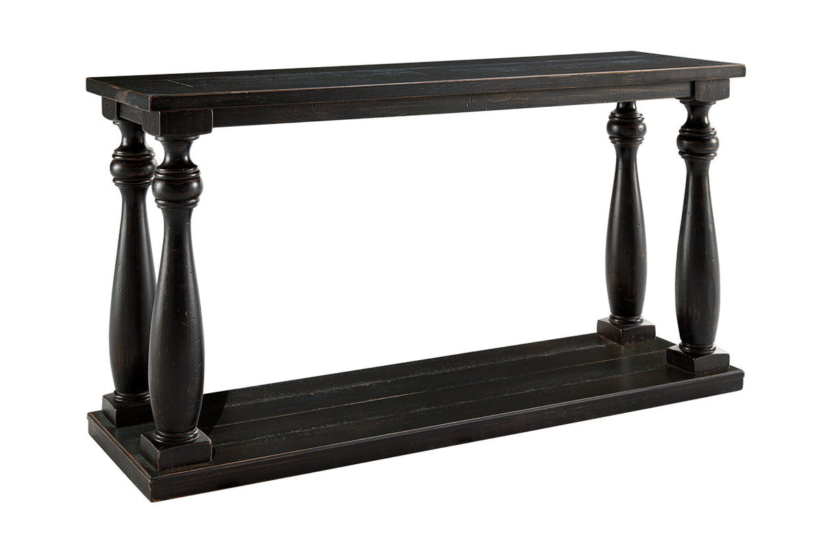 Mallacar Black Sofa/Console Table