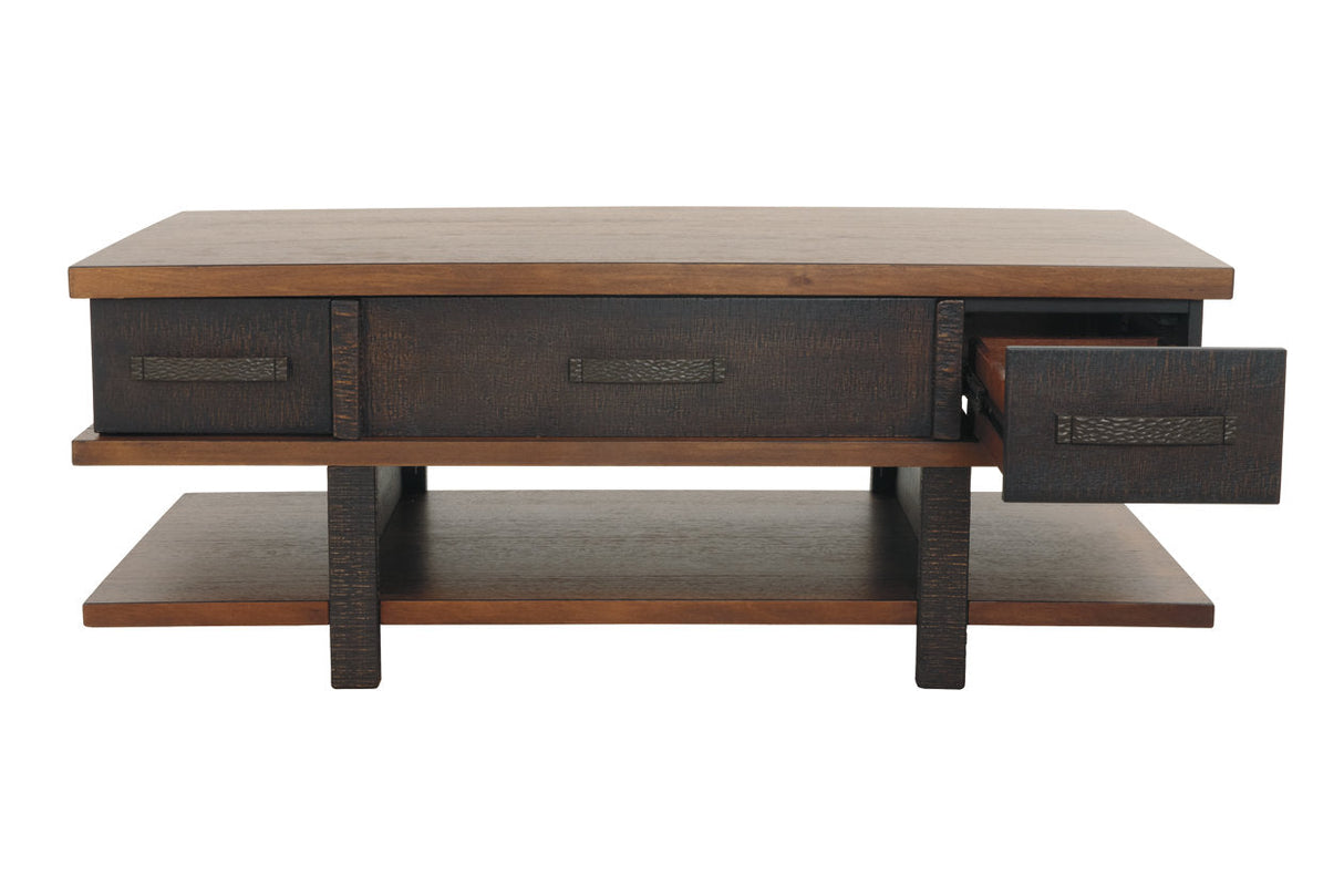 Stanah Two-tone Coffee Table with Lift Top