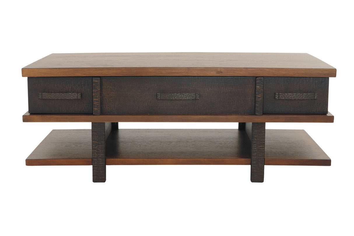 Stanah Two-tone Coffee Table with Lift Top