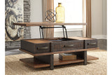 Stanah Two-tone Coffee Table with Lift Top