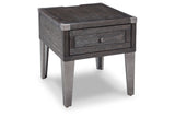 Todoe Dark Gray Coffee Table and 2 End Tables