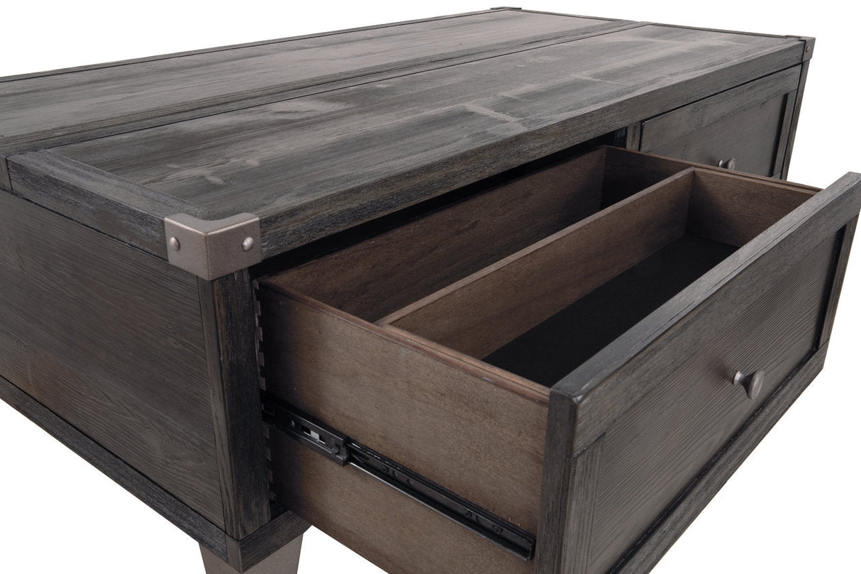 Todoe Dark Gray Coffee Table with Lift Top